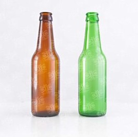 بطری شیشه ای رنگی